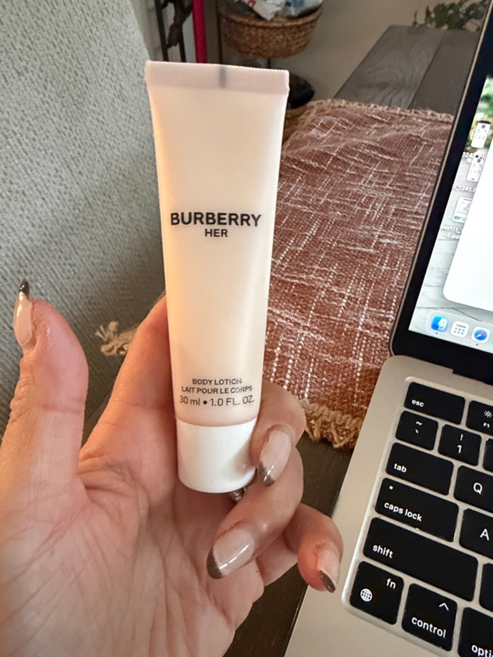 Burberry Her Body Lotion in Soft Blush-Pink Tube- never used